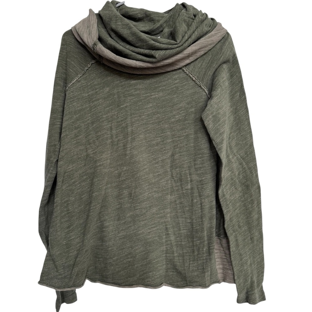 FP Free People Beach One Body Cocoon Cowl Neck Pullover XS/S Green